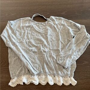 H&M Light Gray Knit Top